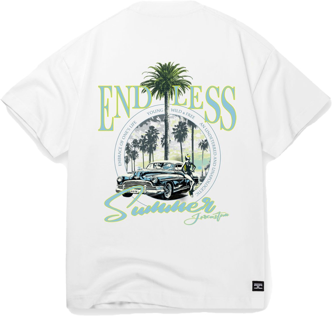 JORCUSTOM Endless Loose Fit T-Shirt White Wit
