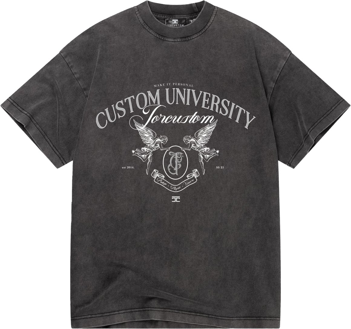 JORCUSTOM Custom Loose Fit T-Shirt AcidGrey Grijs