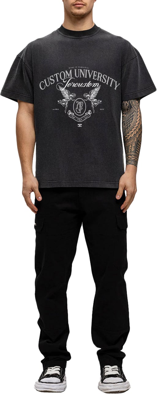 JORCUSTOM Custom Loose Fit T-Shirt AcidGrey Grijs