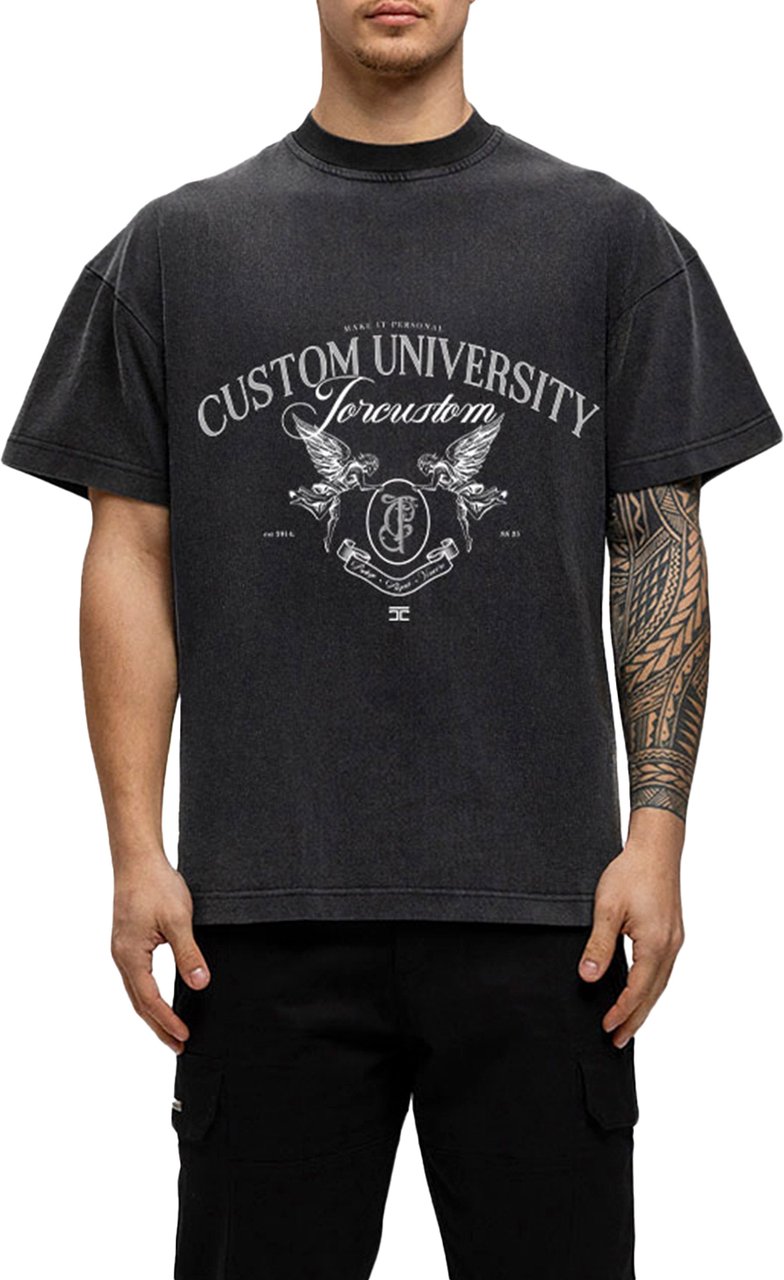 JORCUSTOM Custom Loose Fit T-Shirt AcidGrey Grijs