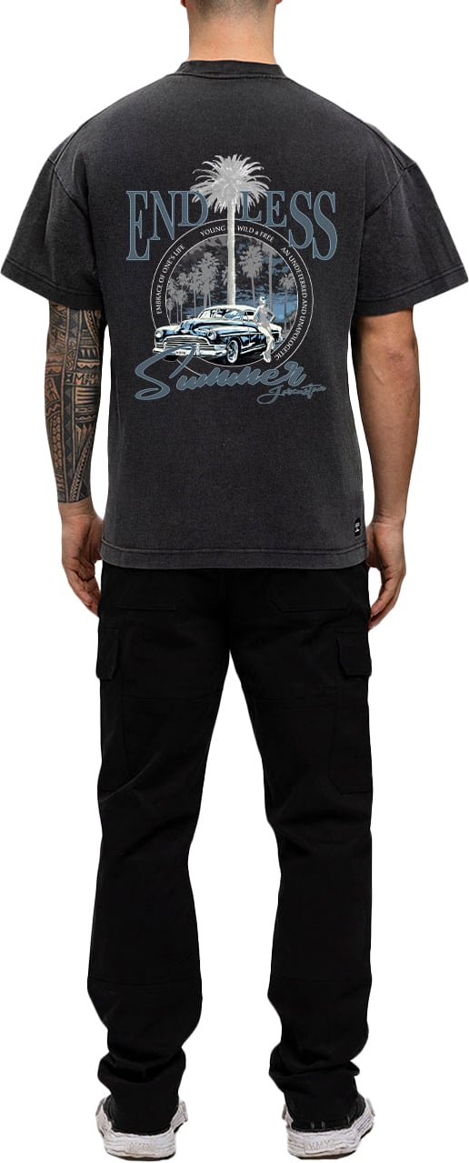 JORCUSTOM Endless Loose Fit T-Shirt AcidGrey Grijs