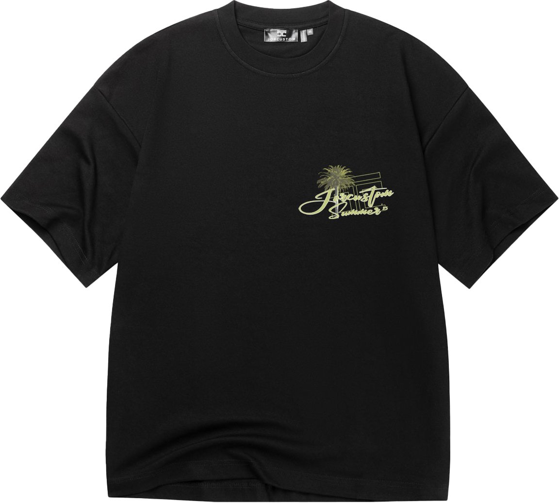 JORCUSTOM Endless Oversized T-Shirt Black Zwart