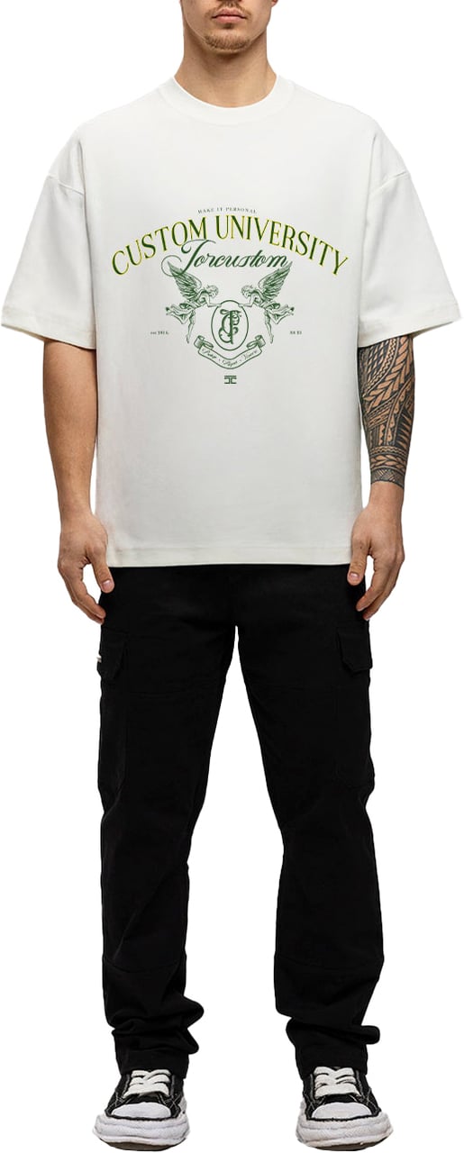 JORCUSTOM Custom Oversized T-Shirt White Wit