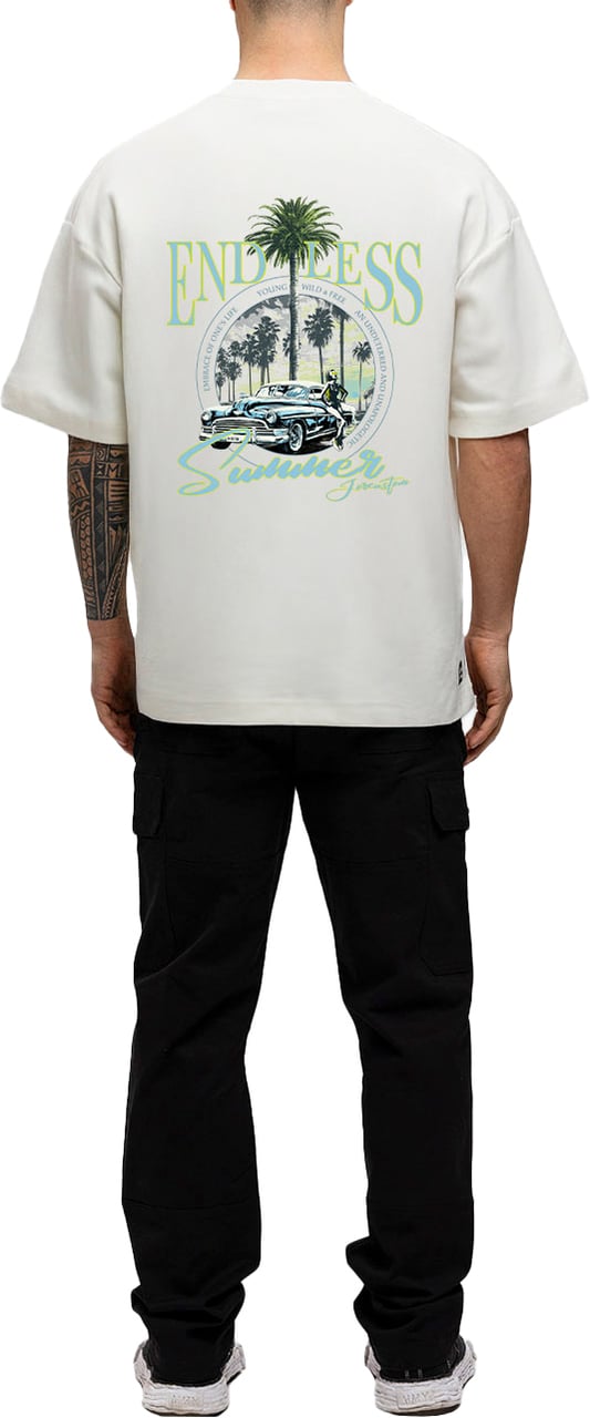 JORCUSTOM Endless Oversized T-Shirt White Wit