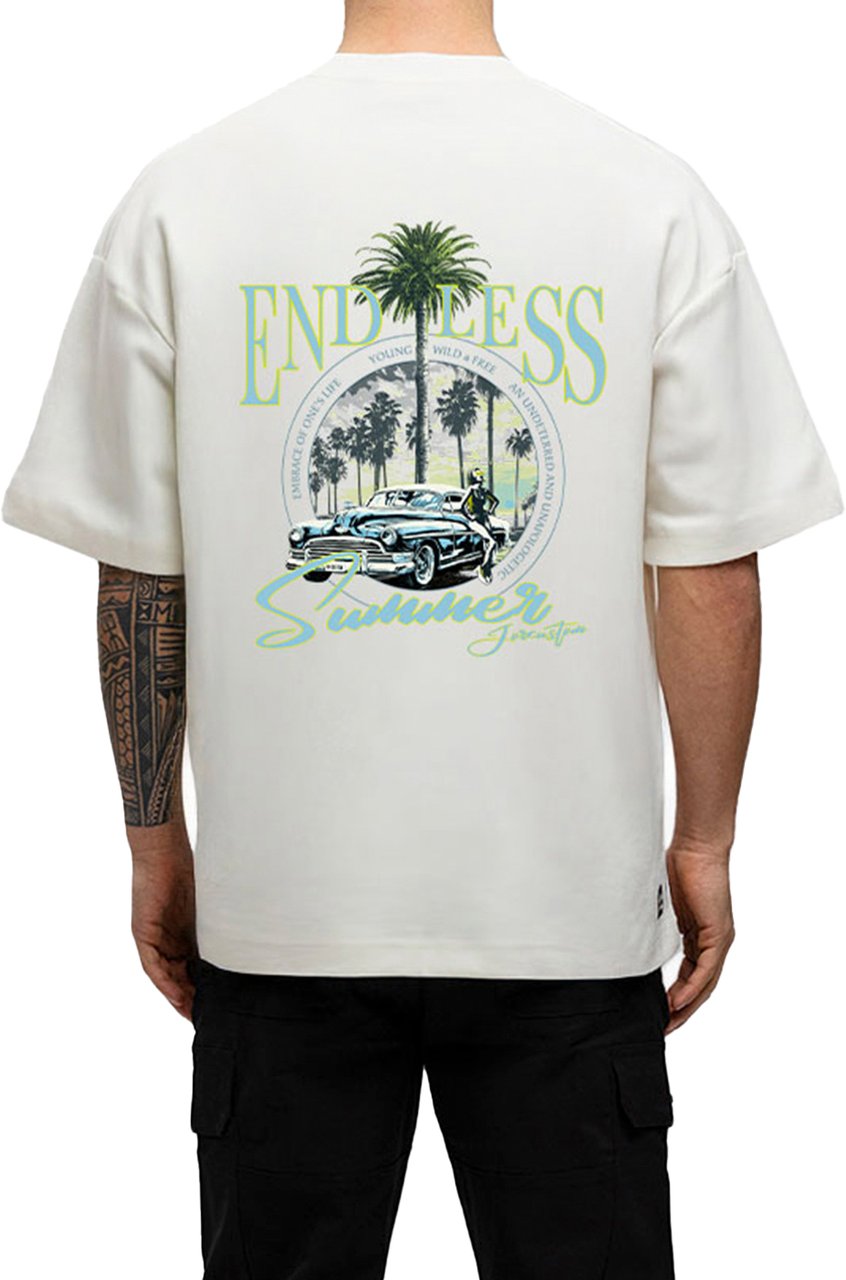 JORCUSTOM Endless Oversized T-Shirt White Wit