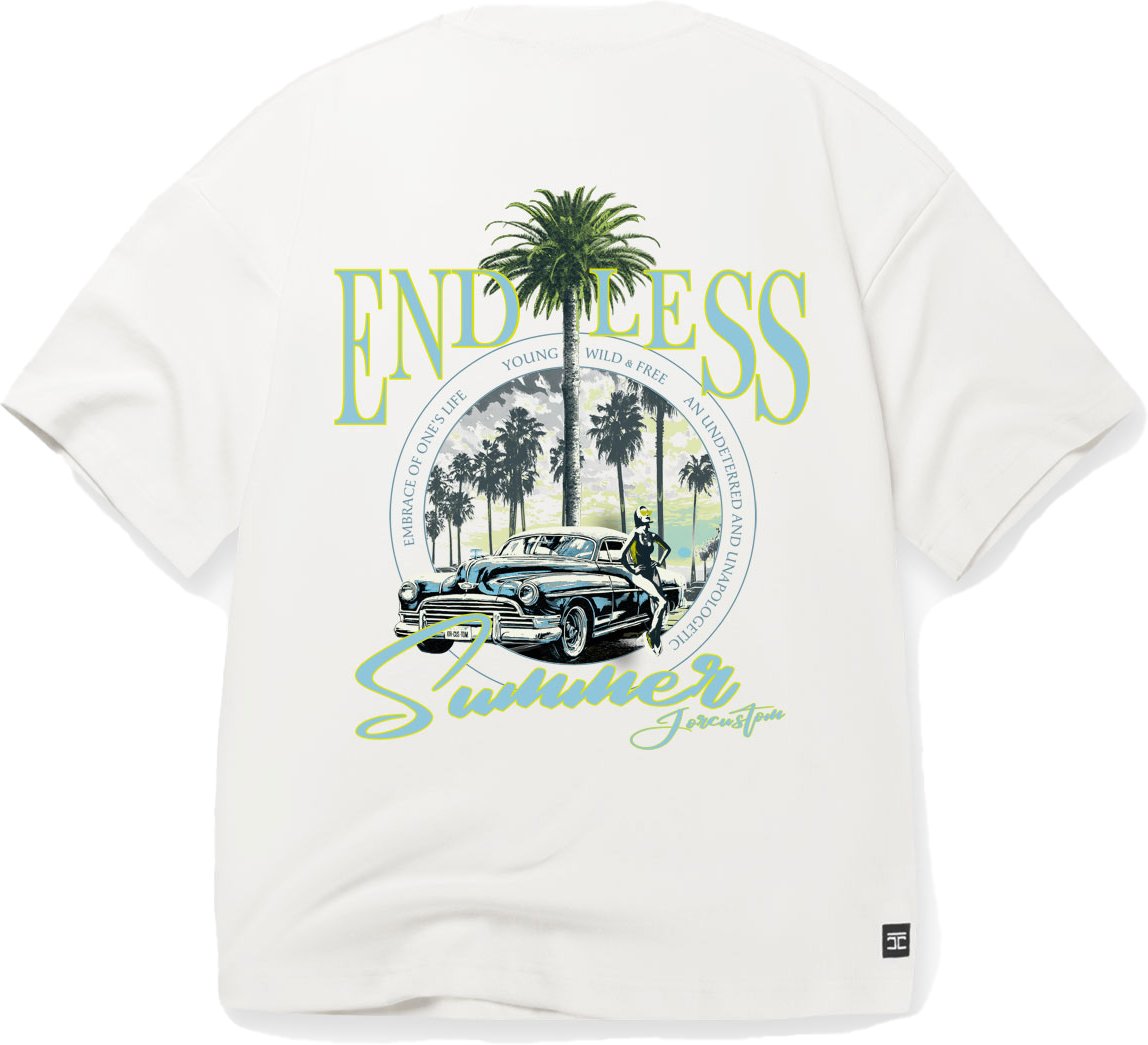 JORCUSTOM Endless Oversized T-Shirt White Wit