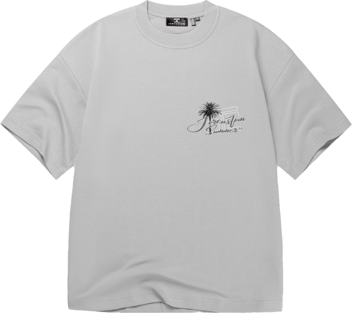 JORCUSTOM Endless Oversized T-Shirt LightGrey Grijs