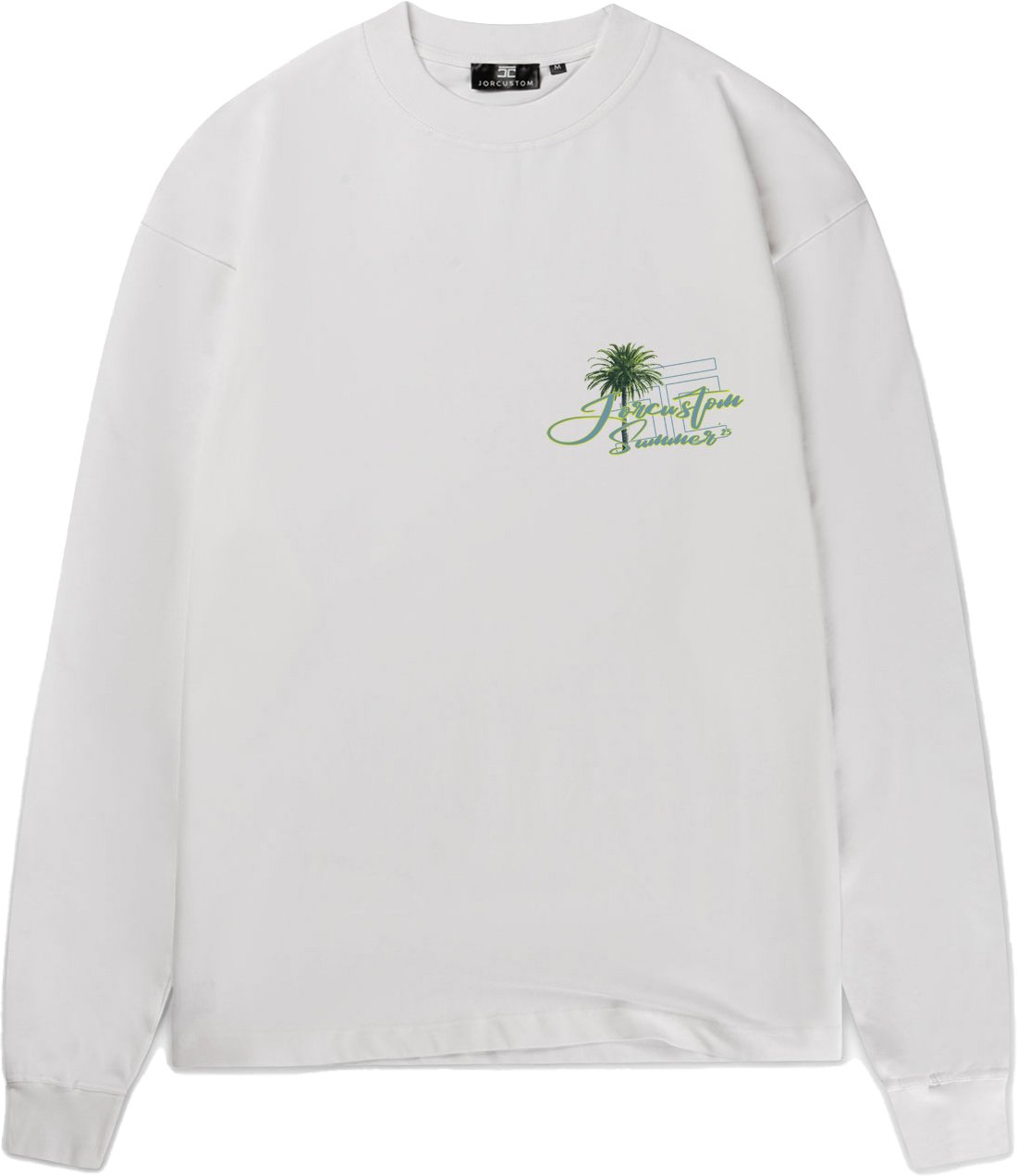 JORCUSTOM Endless Longsleeve T-Shirt White Wit