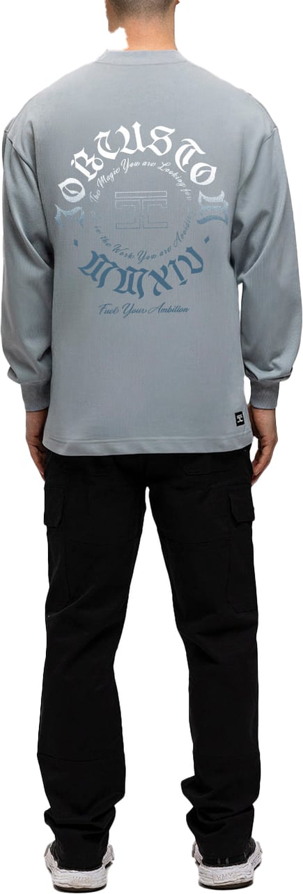JORCUSTOM Ambition Longsleeve T-Shirt AshBlue Blauw