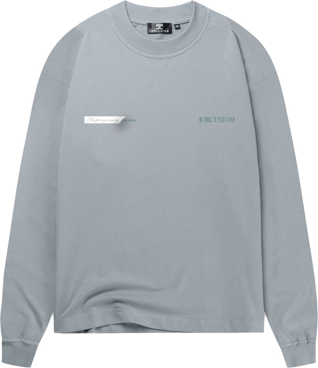 JORCUSTOM AngelTwo Longsleeve T-Shirt AshBlue Blauw
