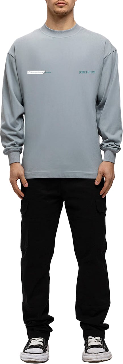JORCUSTOM AngelTwo Longsleeve T-Shirt AshBlue Blauw