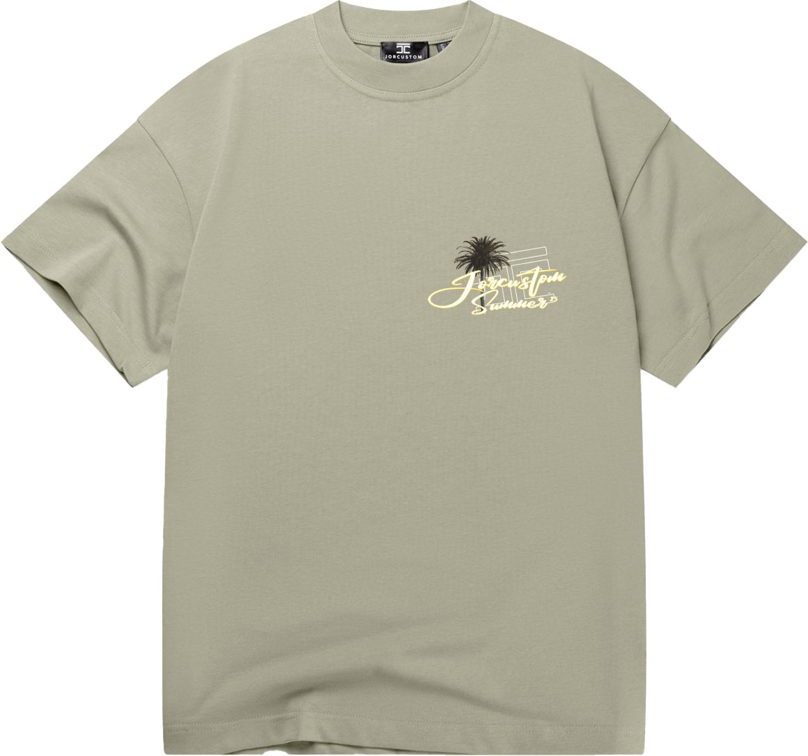 JORCUSTOM Endless Loose Fit T-Shirt Khaki Groen