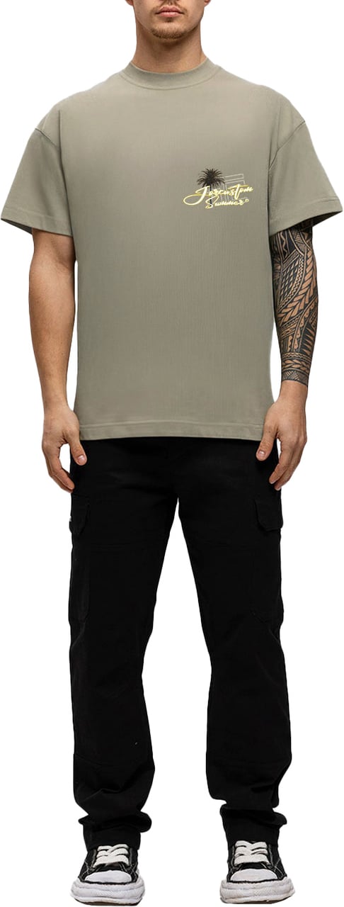 JORCUSTOM Endless Loose Fit T-Shirt Khaki Groen