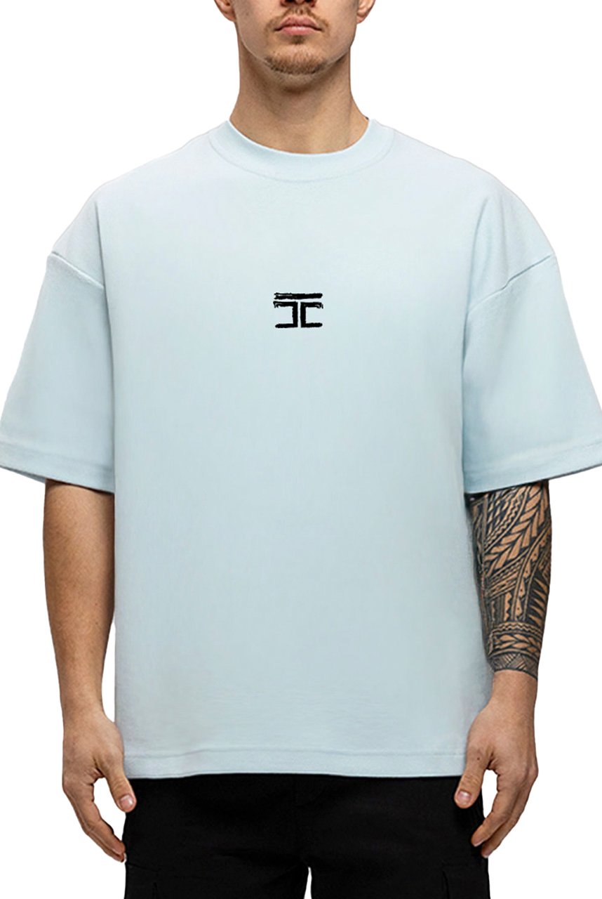 JORCUSTOM Artist Oversized T-Shirt Blue Blauw