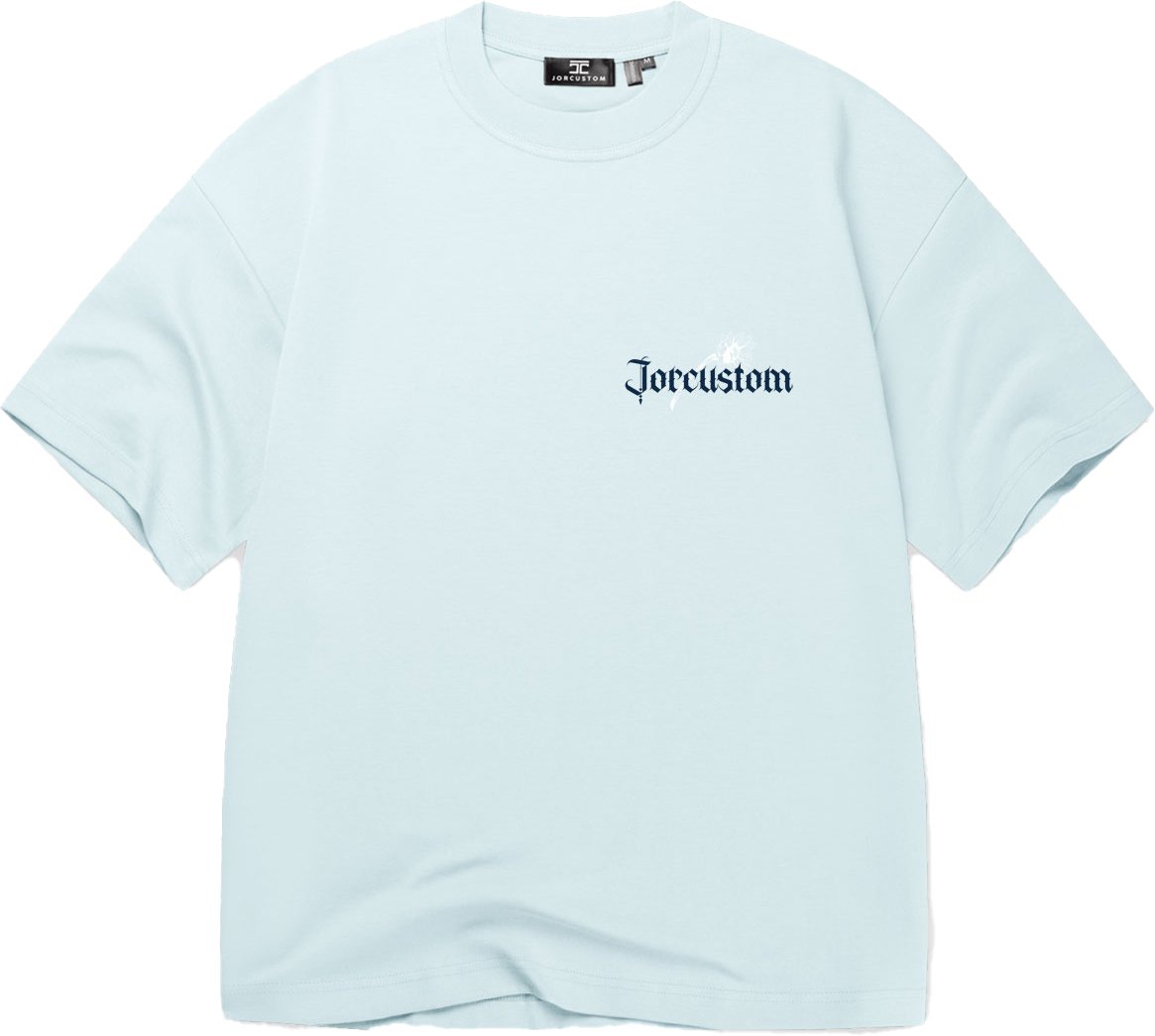 JORCUSTOM Sunflower Oversized T-Shirt Blue Blauw