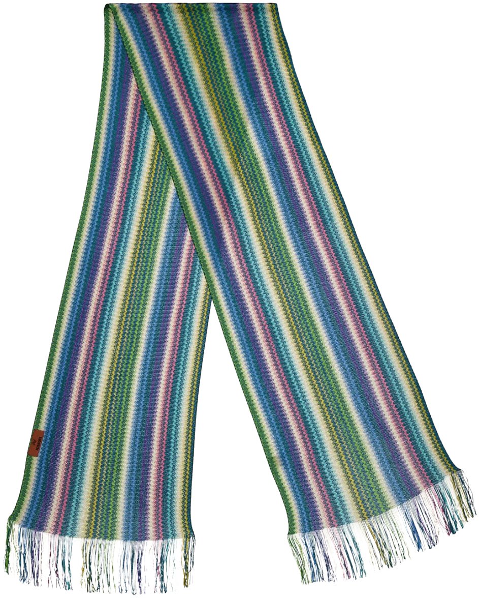 Missoni Zig Zag Striped Scarf Divers