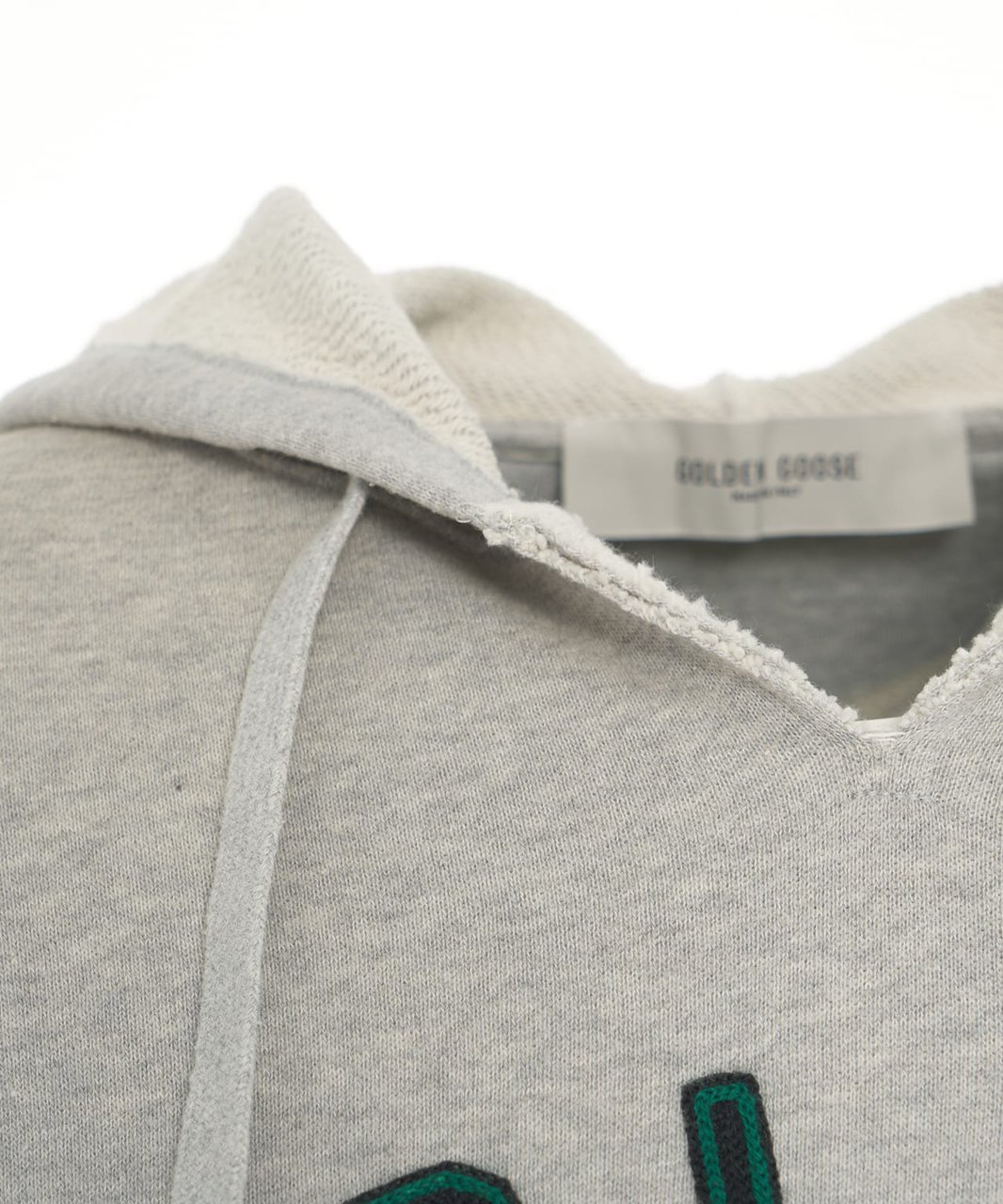 Golden Goose Hoodie with logo lettering 'Morman' Grijs