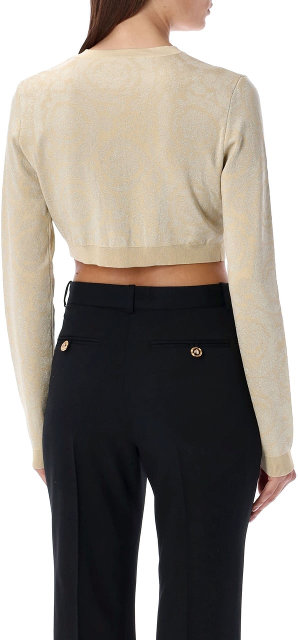 Versace Cardigan barocco knit Bruin