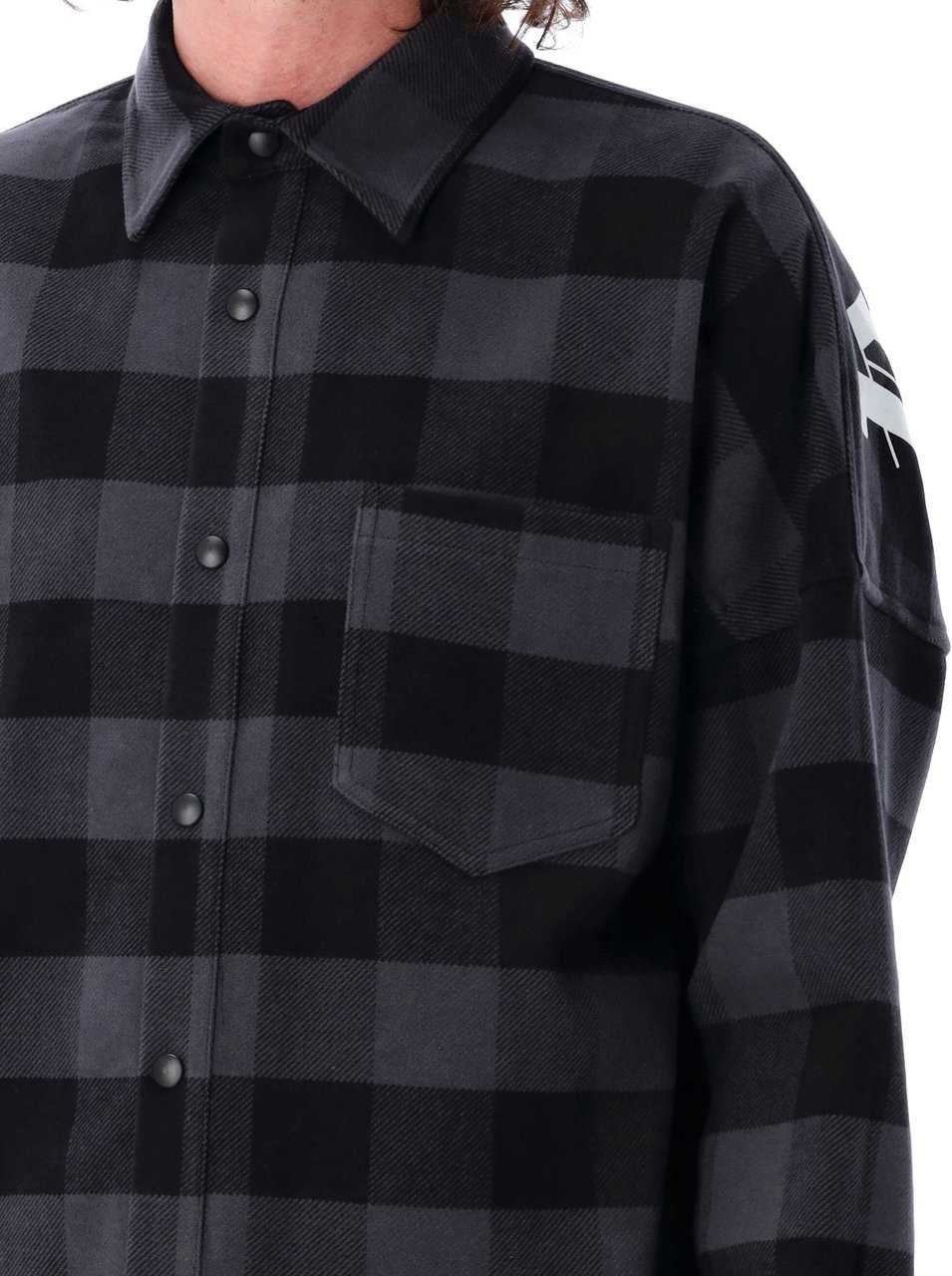 Palm Angels Classic logo overshirt Zwart