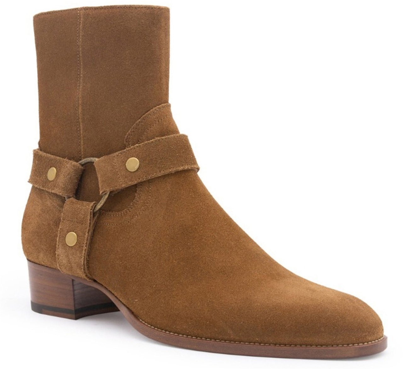 Saint Laurent Saint Laurent Wyatt Harness Ankle Boots Bruin