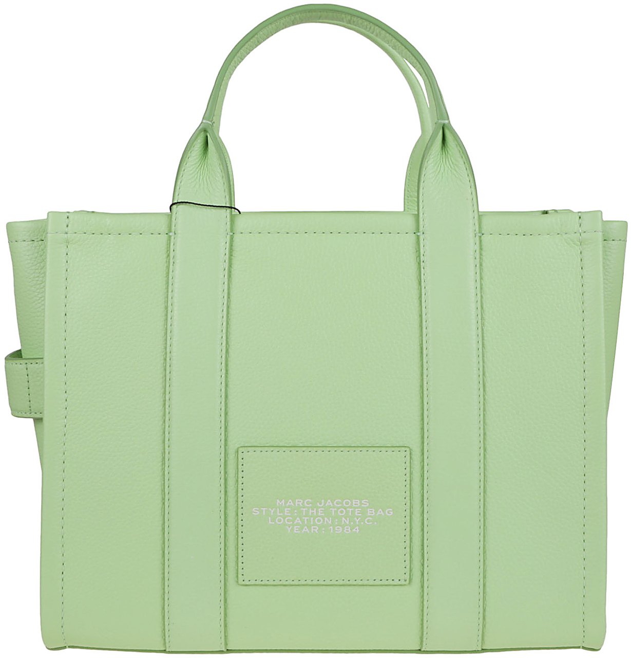 Marc Jacobs The Medium Tote Leather Papermint Blauw