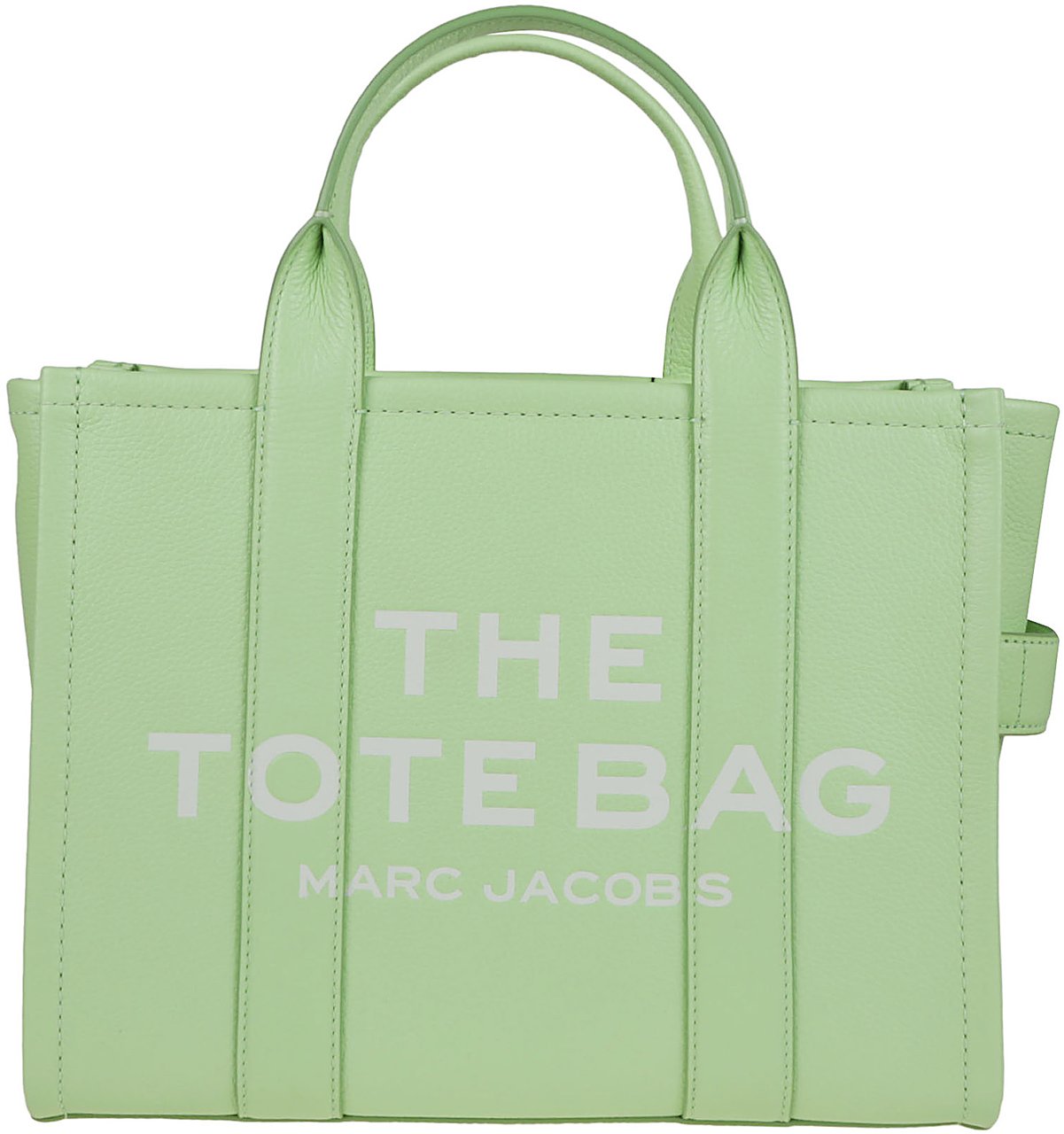 Marc Jacobs The Medium Tote Leather Papermint Blauw