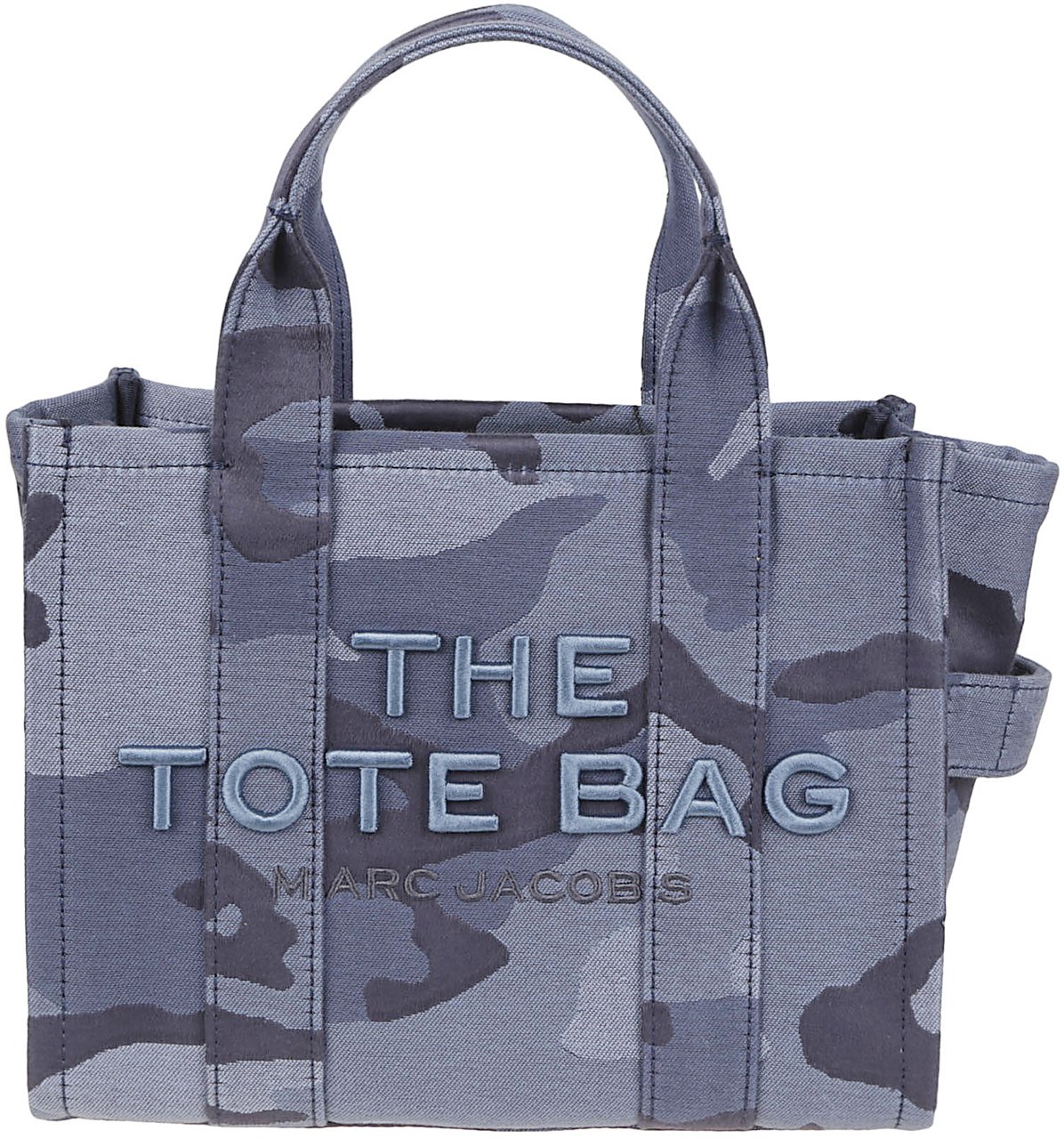 Marc Jacobs The Small Tote Camouflage Blue Multi Camou Blauw