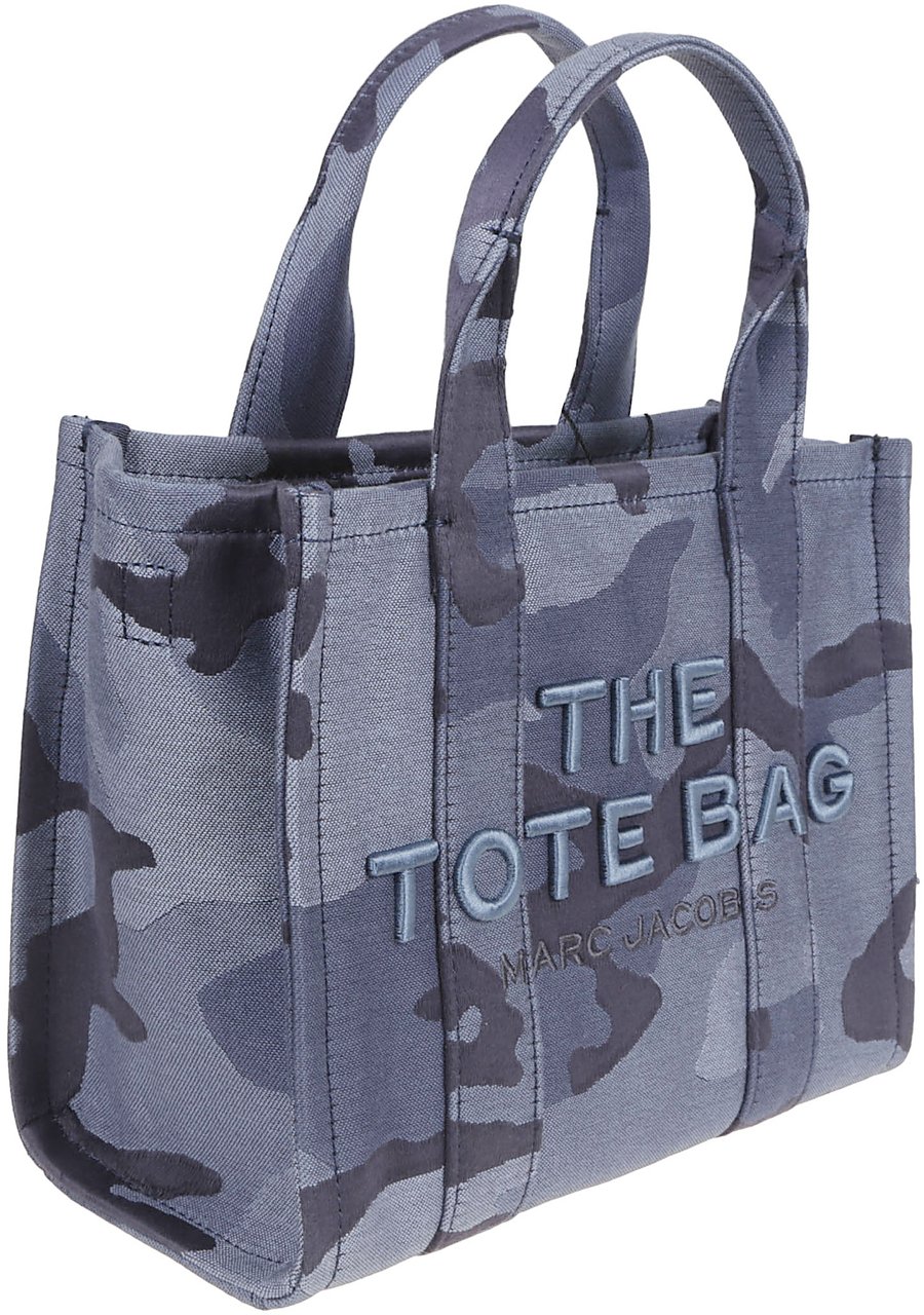 Marc Jacobs The Small Tote Camouflage Blue Multi Camou Blauw