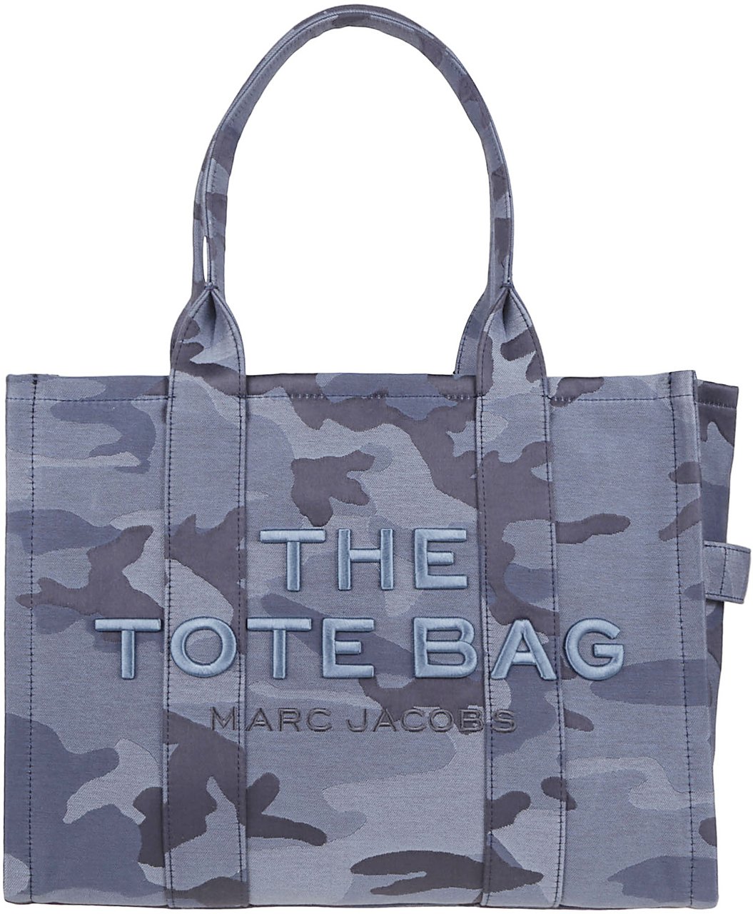 Marc Jacobs The Large Tote Camouflage Blue Multi Camou Blauw