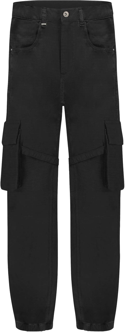 FLÂNEUR Cargo Trousers | Black Zwart