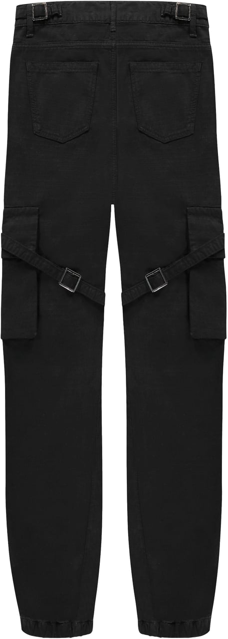 FLÂNEUR Cargo Trousers | Black Zwart