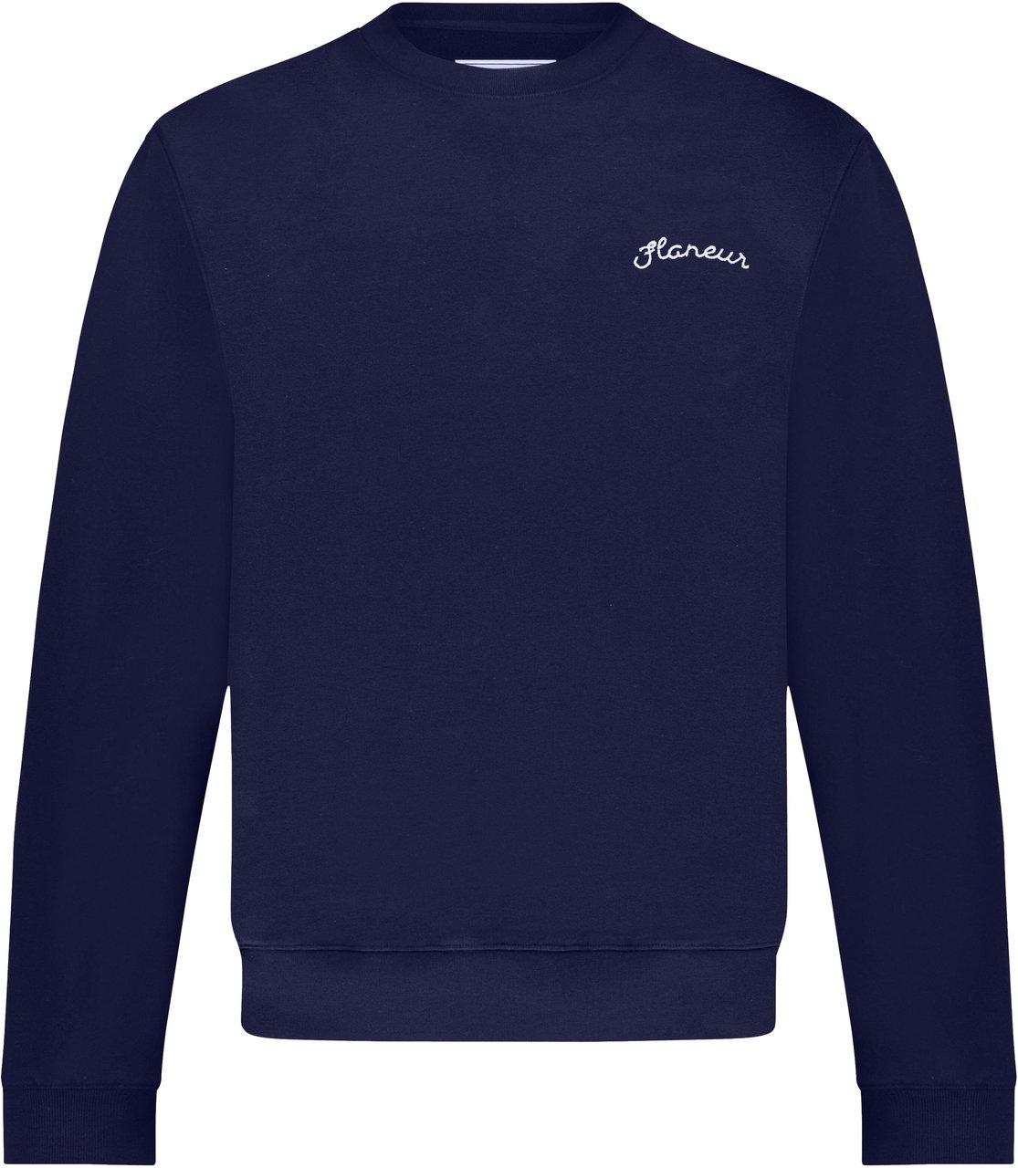FLÂNEUR Signature Sweater | Navy Blauw