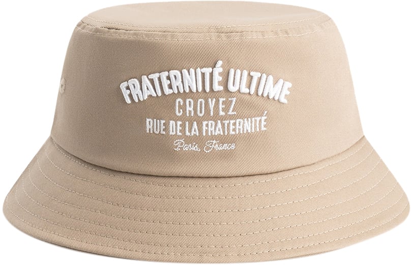 Croyez Croyez Fraternité Bucket Hat Grijs