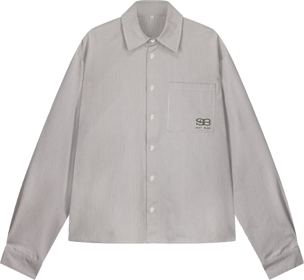Saint Blanc Applique Button Shirt Wit
