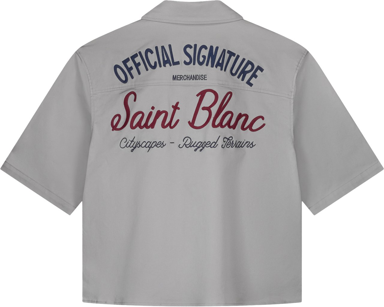 Saint Blanc Boxy Chain Overshirt Grijs