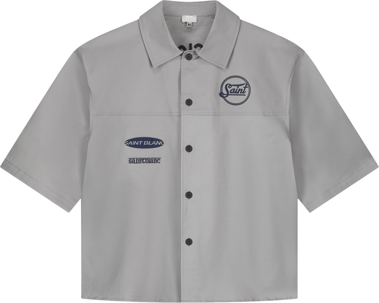 Saint Blanc Boxy Chain Overshirt Grijs