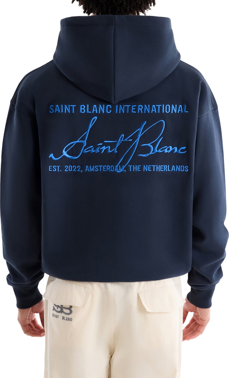 Saint Blanc International Hoodie Blauw Blauw