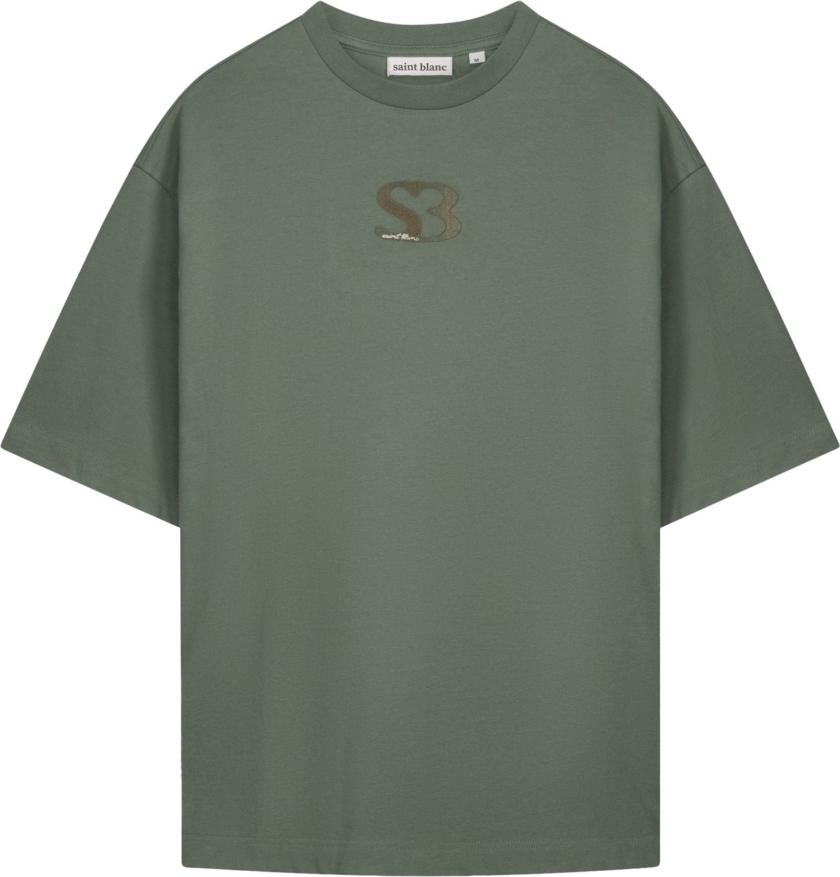 Saint Blanc Initial Logo T-Shirt Groen Groen