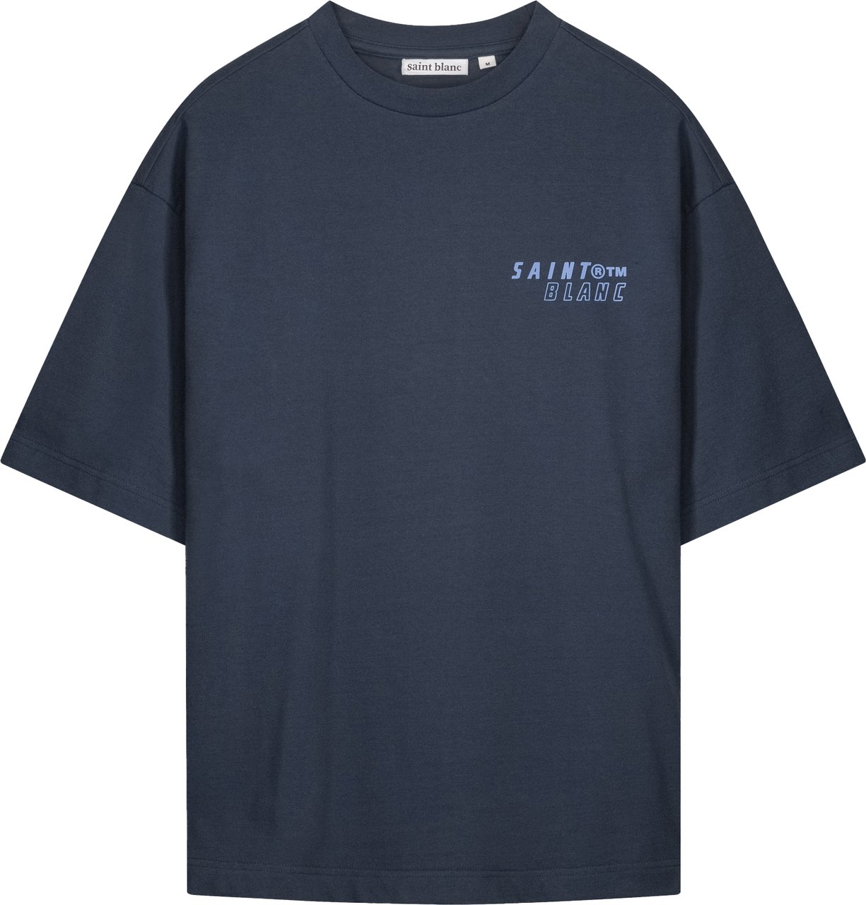 Saint Blanc Fine Line T-Shirt Blauw