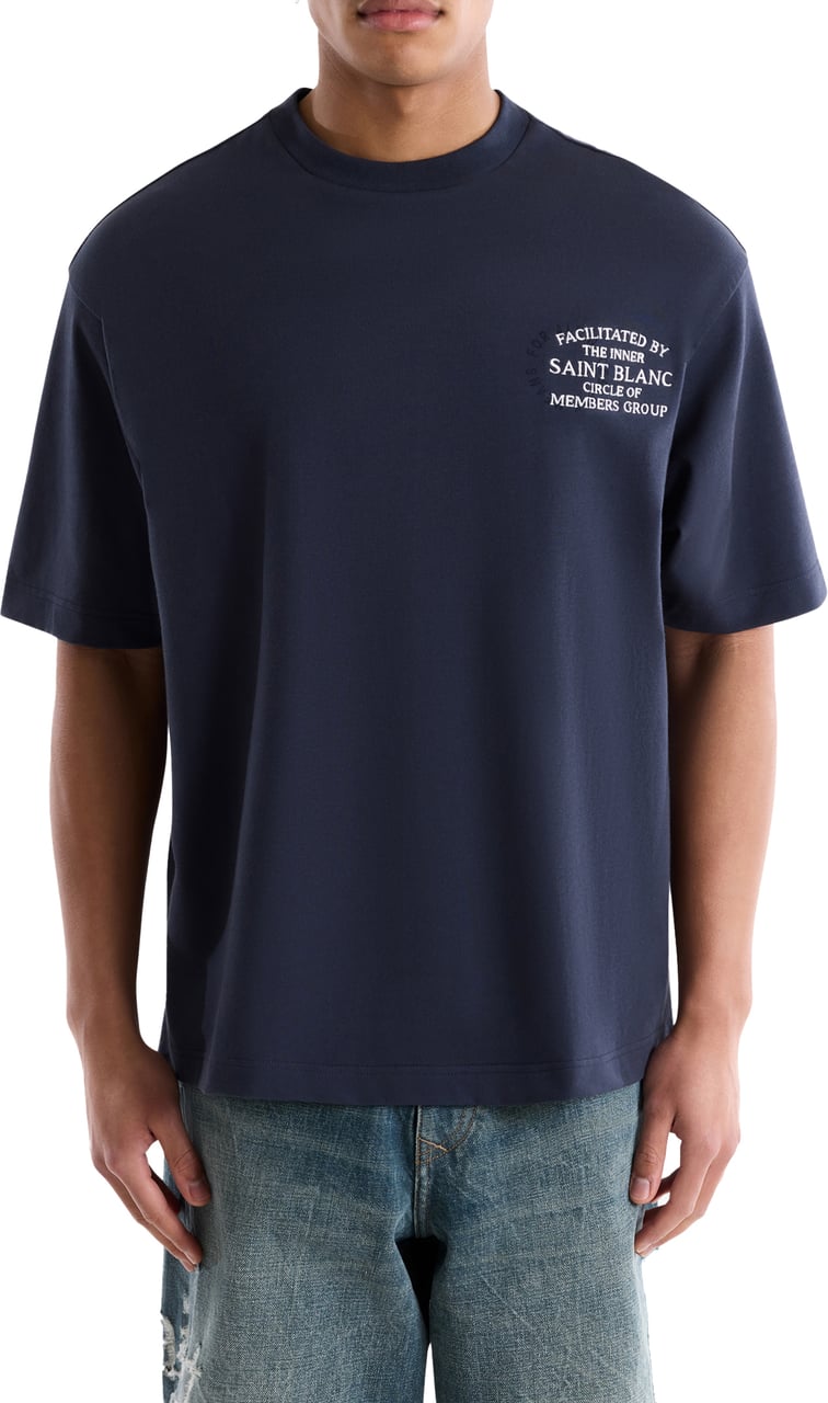 Saint Blanc Inner Circle T-Shirt Blauw Blauw
