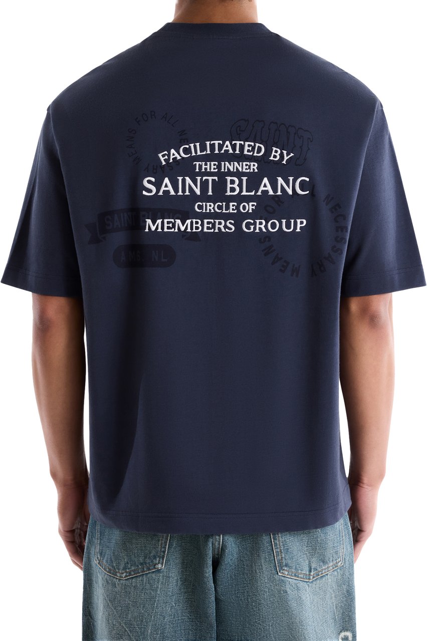 Saint Blanc Inner Circle T-Shirt Blauw Blauw