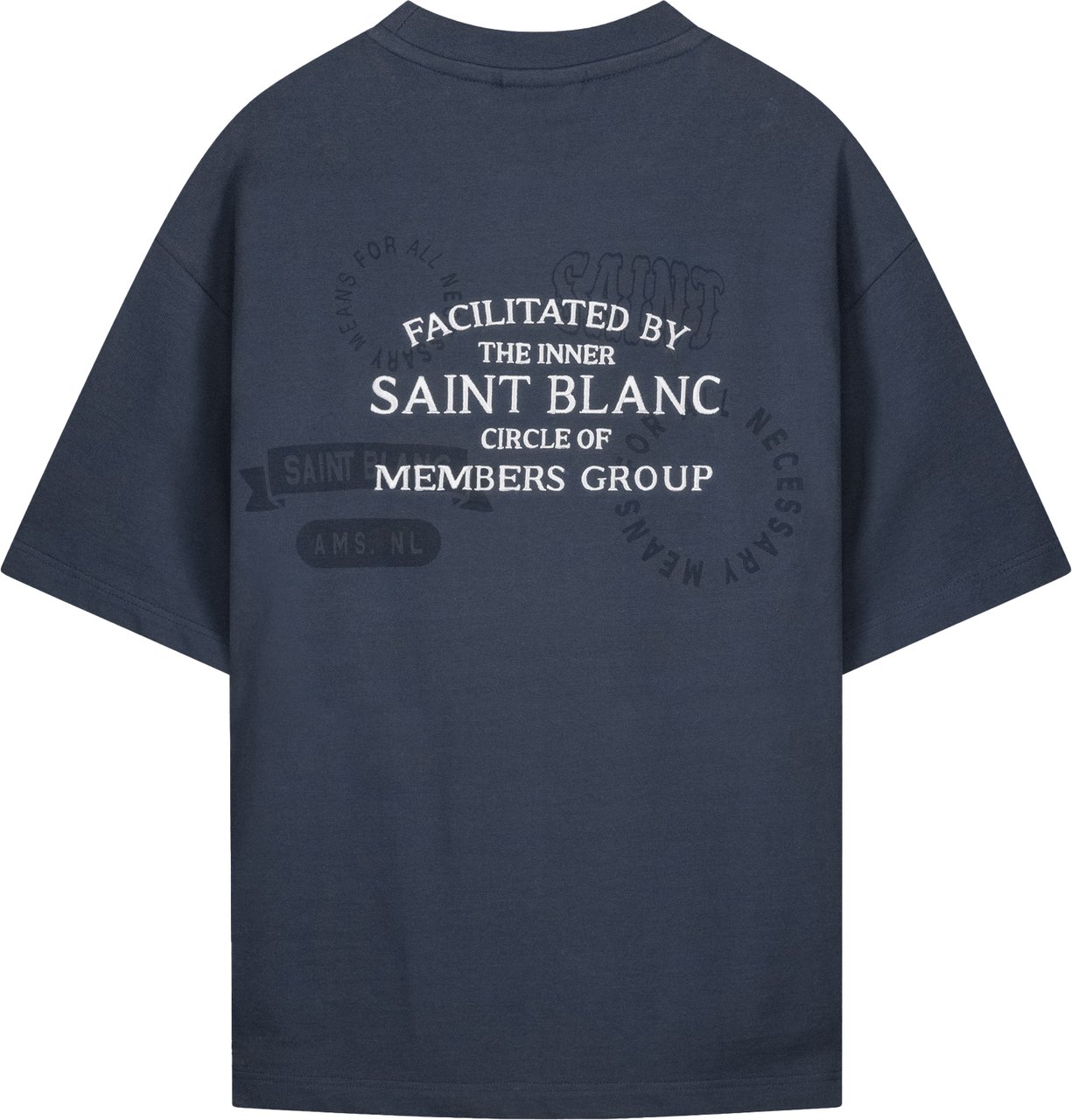 Saint Blanc Inner Circle T-Shirt Blauw Blauw