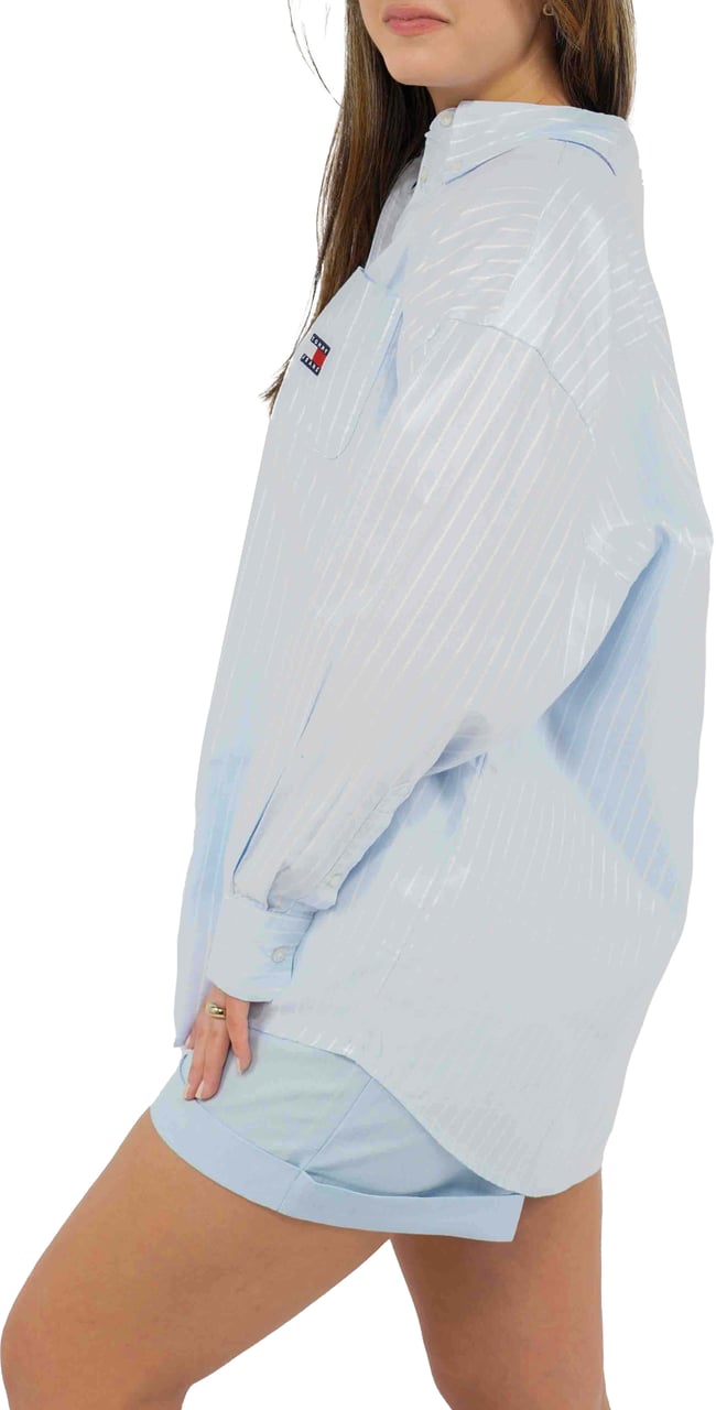 Tommy Hilfiger Oversized Oxford Blouse Blauw