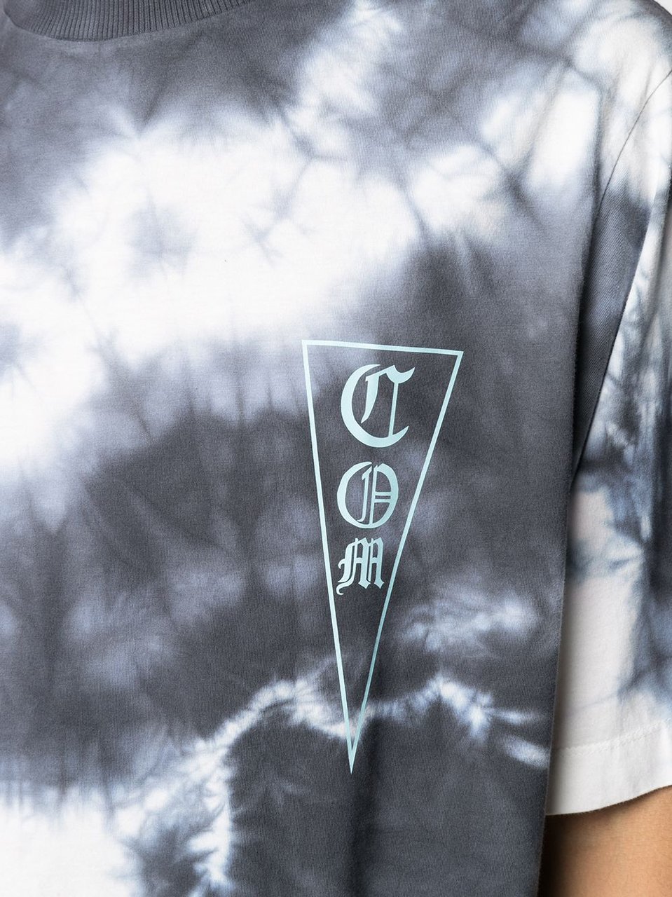 Marcelo Burlon Com Logo Tie-dye Oversize T-shirt Divers