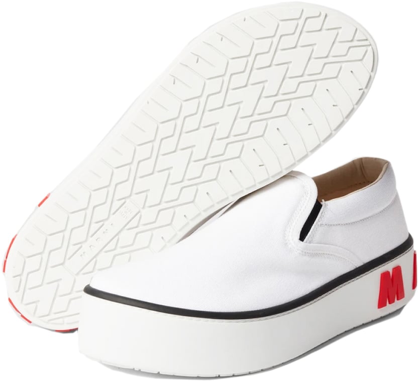 Marni Logo Slip-on Sneakers Wit