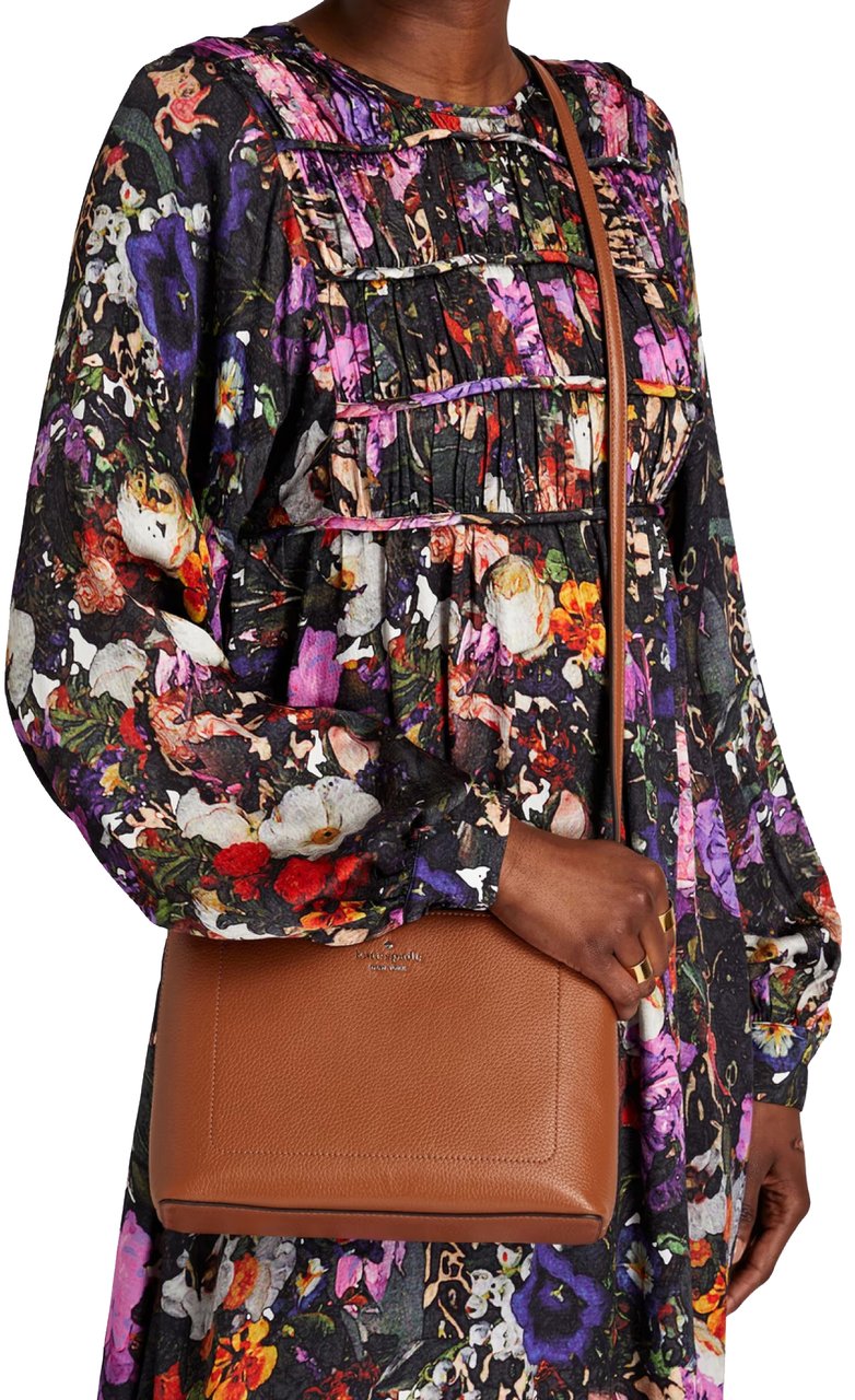 Kate Spade New York Harlow Pebbled Leather Crossbody Bag Bruin