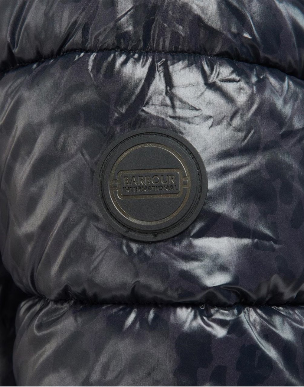 Barbour Printed Vienna Quilted Jacket Blauw