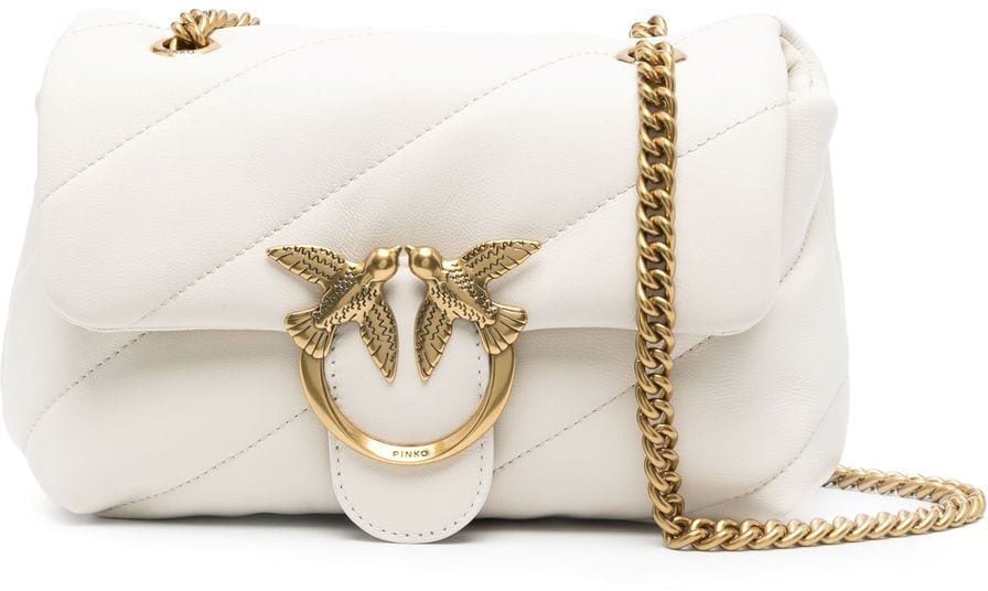 Pinko Bags Bianco Seta Donkergrijs