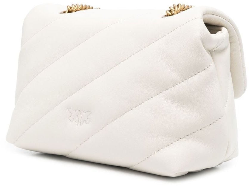 Pinko Bags Bianco Seta Donkergrijs