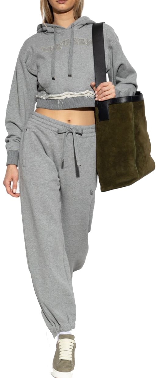 Alexander McQueen Trousers Grey Grijs